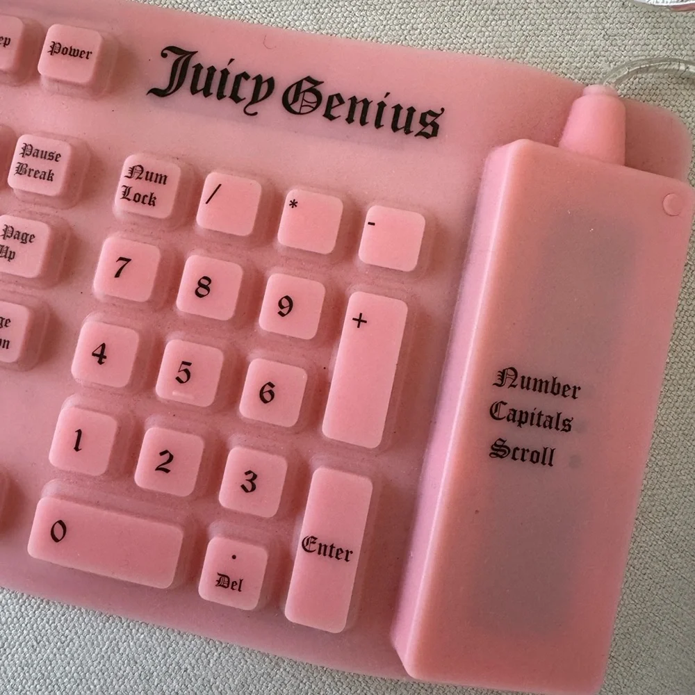Juicy Couture - Y2K vintage authentic - royal flexi key pad - pink - USB